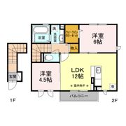 maison楓 Ⅱの間取り画像