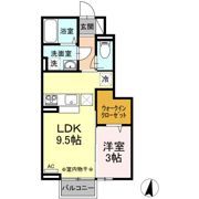 D-room上浜町の間取り画像