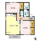 MJフォレスト Aの間取り画像