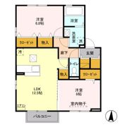 CASA泉 Cの間取り画像