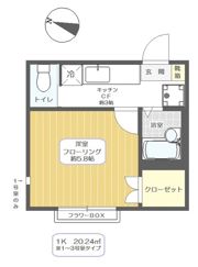 グリチネ八潮Ⅳの間取り画像