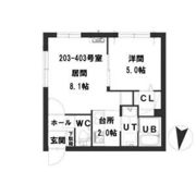 グランメール医大前の間取り画像