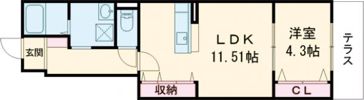 カナロア長田の間取り画像