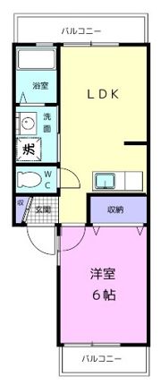 カトレアハイツの間取り画像