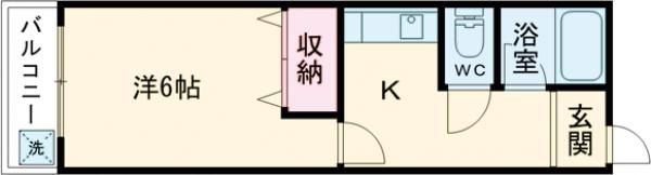 ミユキシティーマンションの間取り画像