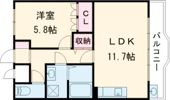 クニミLRの間取り画像