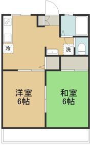 ハイツ鹿島B棟の間取り画像