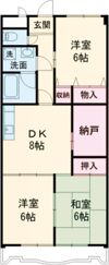 杉浦マンションの間取り画像