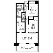三向ハイツ元今泉の間取り画像