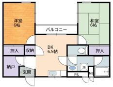 コーポ基の間取り画像