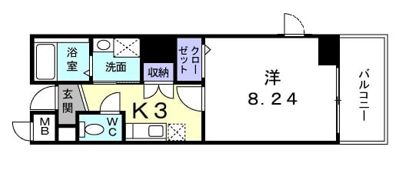 エスト堀川の間取り画像