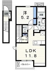 アモーレ周布 Ⅱの間取り画像