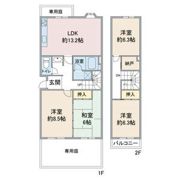 八事本町第二住宅2号棟 1階 109号室の間取り画像