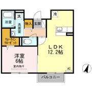 Dーroom八乙女 Bの間取り画像