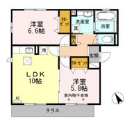 FLAT TENJINⅡⅢ Ⅲの間取り画像