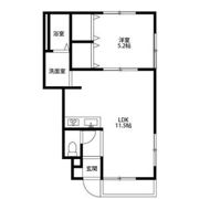 アンプルール リーブル 江松の間取り画像