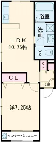 フラットワンの間取り画像