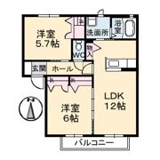 エスパルクⅡの間取り画像