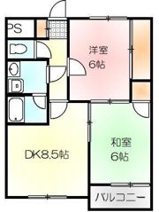 エクセル栗林の間取り画像