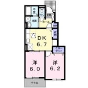 モン アンテリユール小式原Dの間取り画像