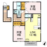 メゾンリッシュ Cの間取り画像