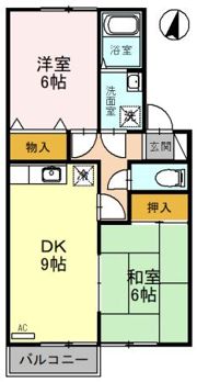 ハピネスホンゴウ Aの間取り画像
