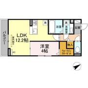 クラージュの間取り画像