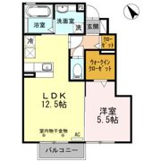 グレイスアベニュー一身田 Aの間取り画像