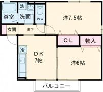 クレール海原Ⅱの間取り画像