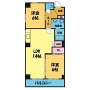 OS・SKYマンション中島新町の間取り画像