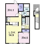 ユニゾンの間取り画像