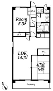 サンライズマンションB棟の間取り画像