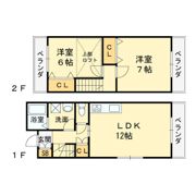 レスポワールB棟の間取り画像