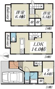錦町1丁目戸建の間取り画像