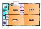 持田一戸建て貸家(東方) Eの間取り画像