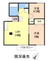 ドミール春日Bの間取り画像