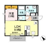 ブルーム ローズ B棟の間取り画像
