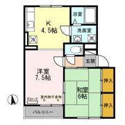 グリーンライフ桂木 Bの間取り画像