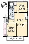 ディアス和田の間取り画像