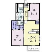 サニーコート Aの間取り画像