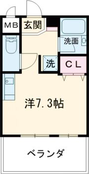 シュプレーム堺の間取り画像