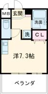 シュプレーム堺の間取り画像