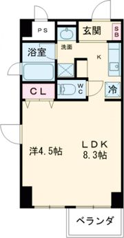 コリドール西内町の間取り画像