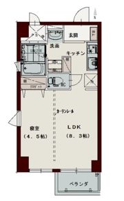 コリドール西内町の間取り画像