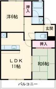 アイワコーポの間取り画像