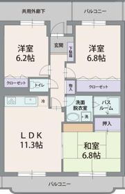 フェルミエール香貫の間取り画像