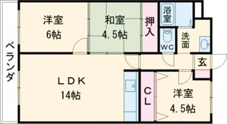 シャトーサンライズの間取り画像