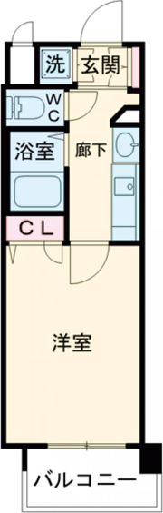 スワンズコート新神戸の間取り画像