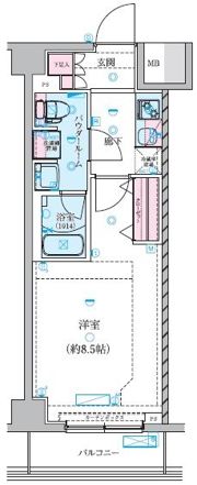 GENOVIA川崎鈴木町skygardenの間取り画像