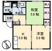 ヘリテージ雅Ⅰ B棟の間取り画像